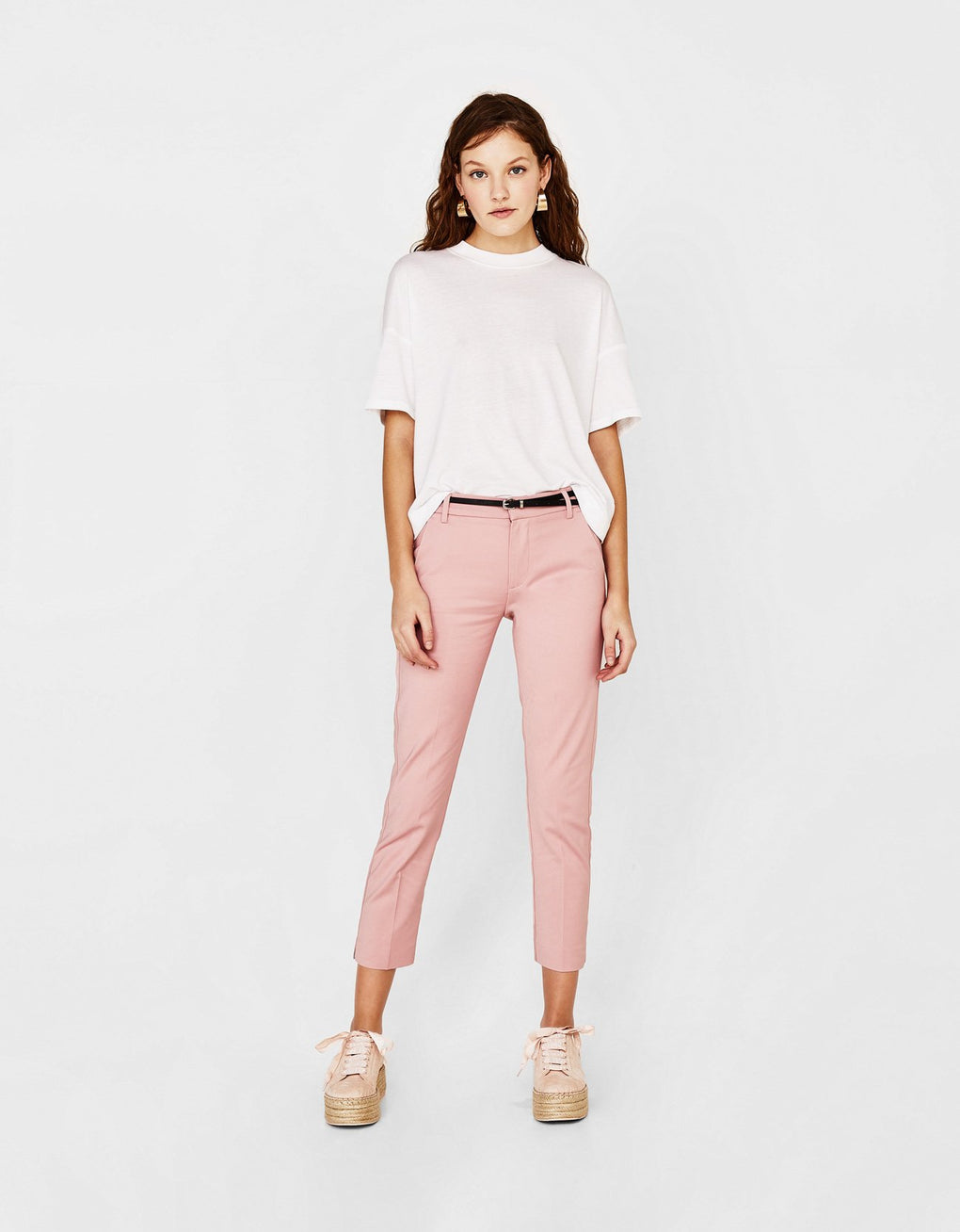 Belted chino trousers polo
