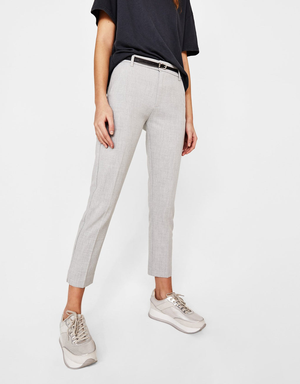 Belted chino trousers polo