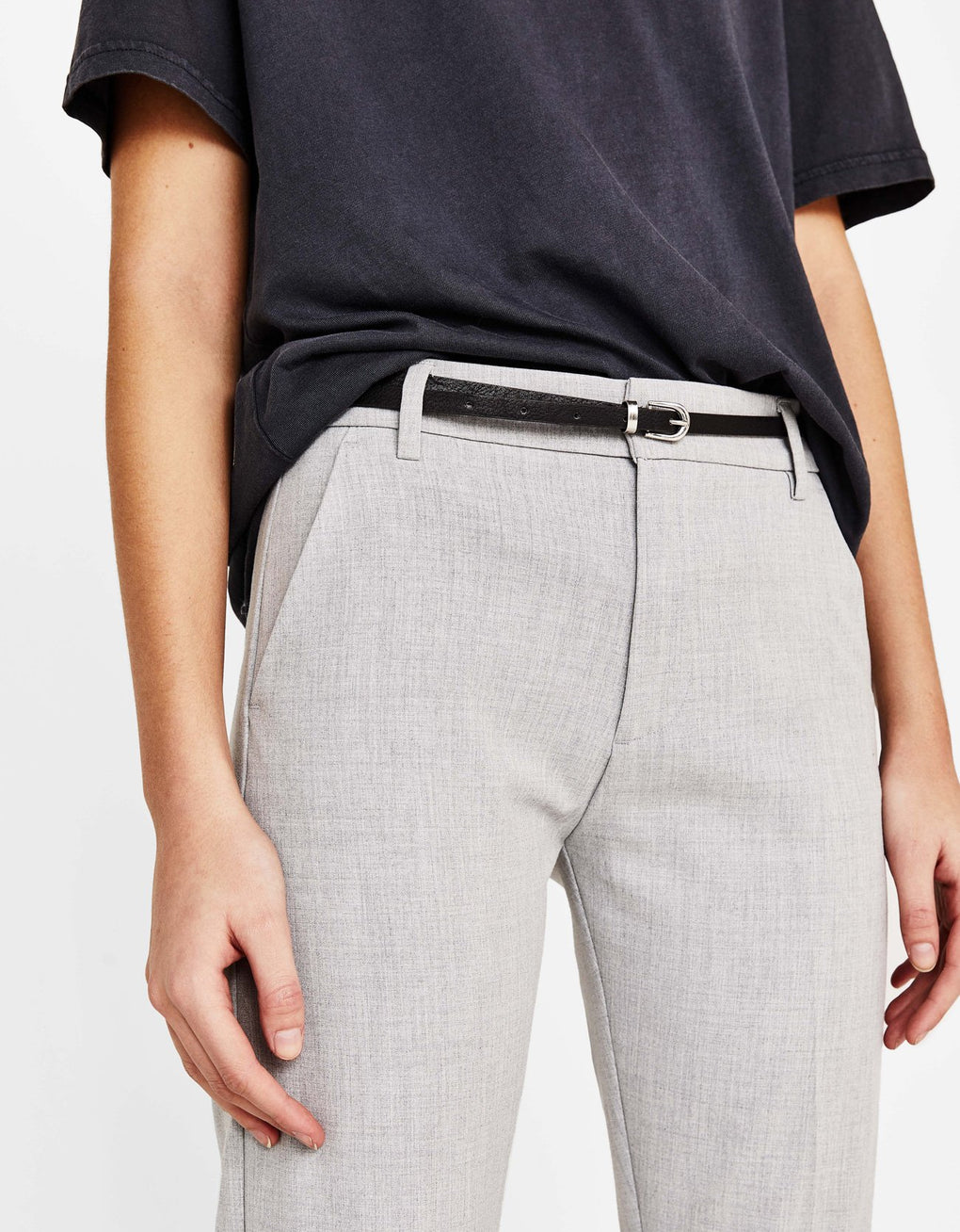 Belted chino trousers polo