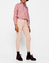 Skinny mid-rise trousers