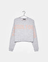 Sweater with slogan