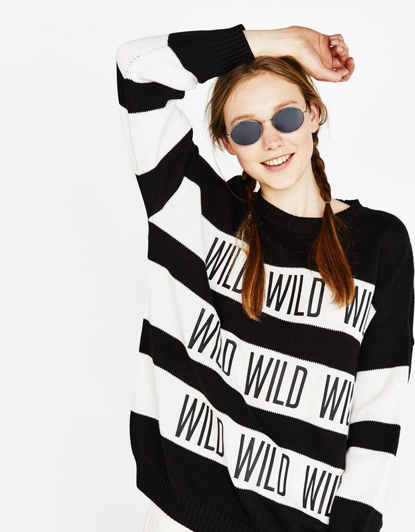 Print sweater