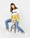Ecologically grown cotton T-shirt with slogan