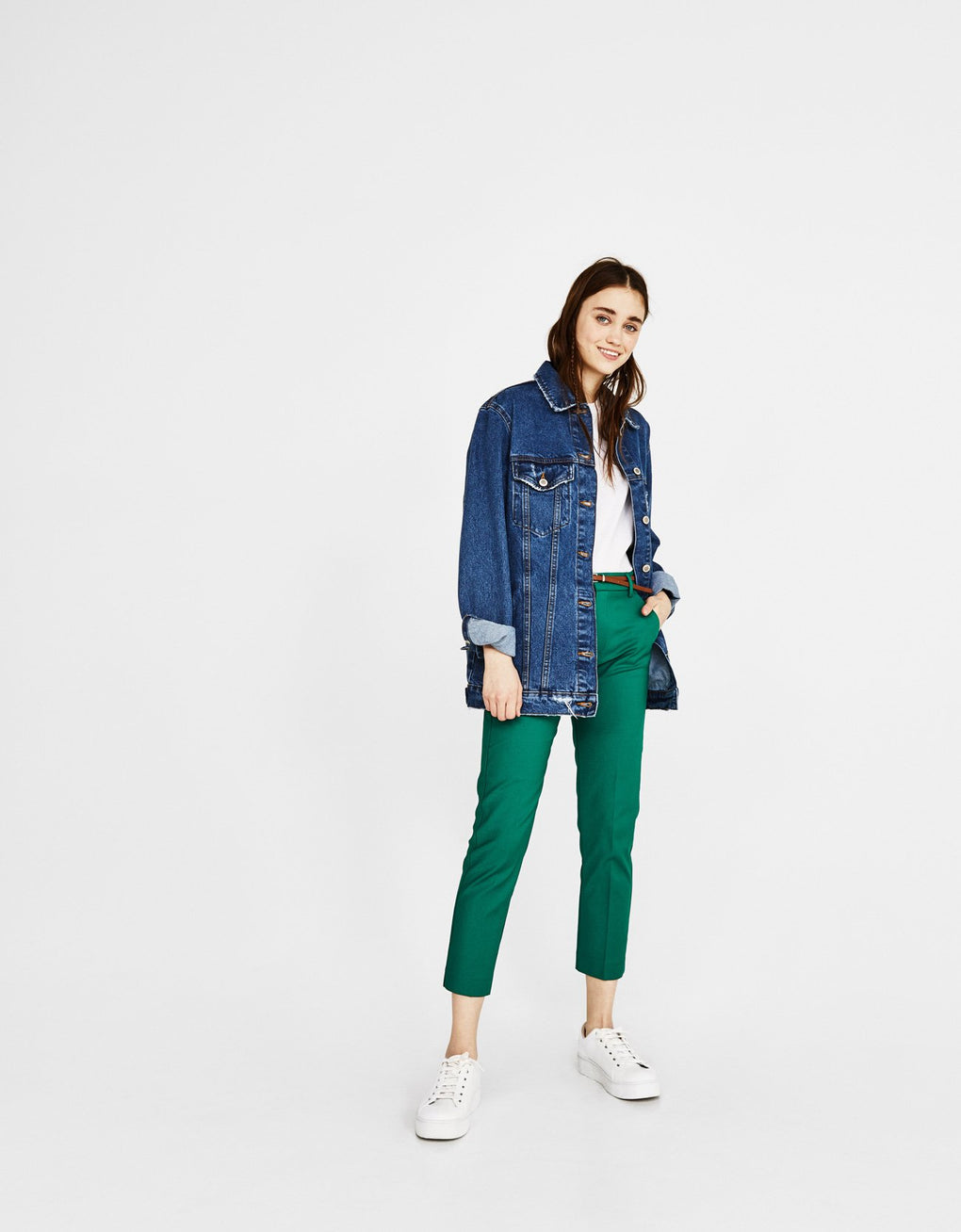 Belted trousers