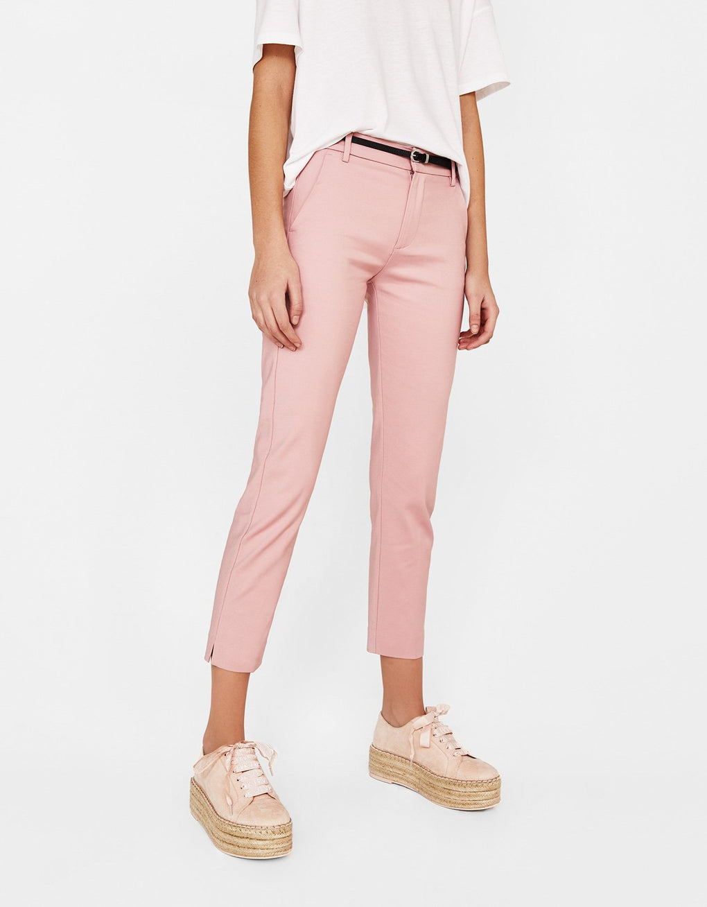 Belted trousers