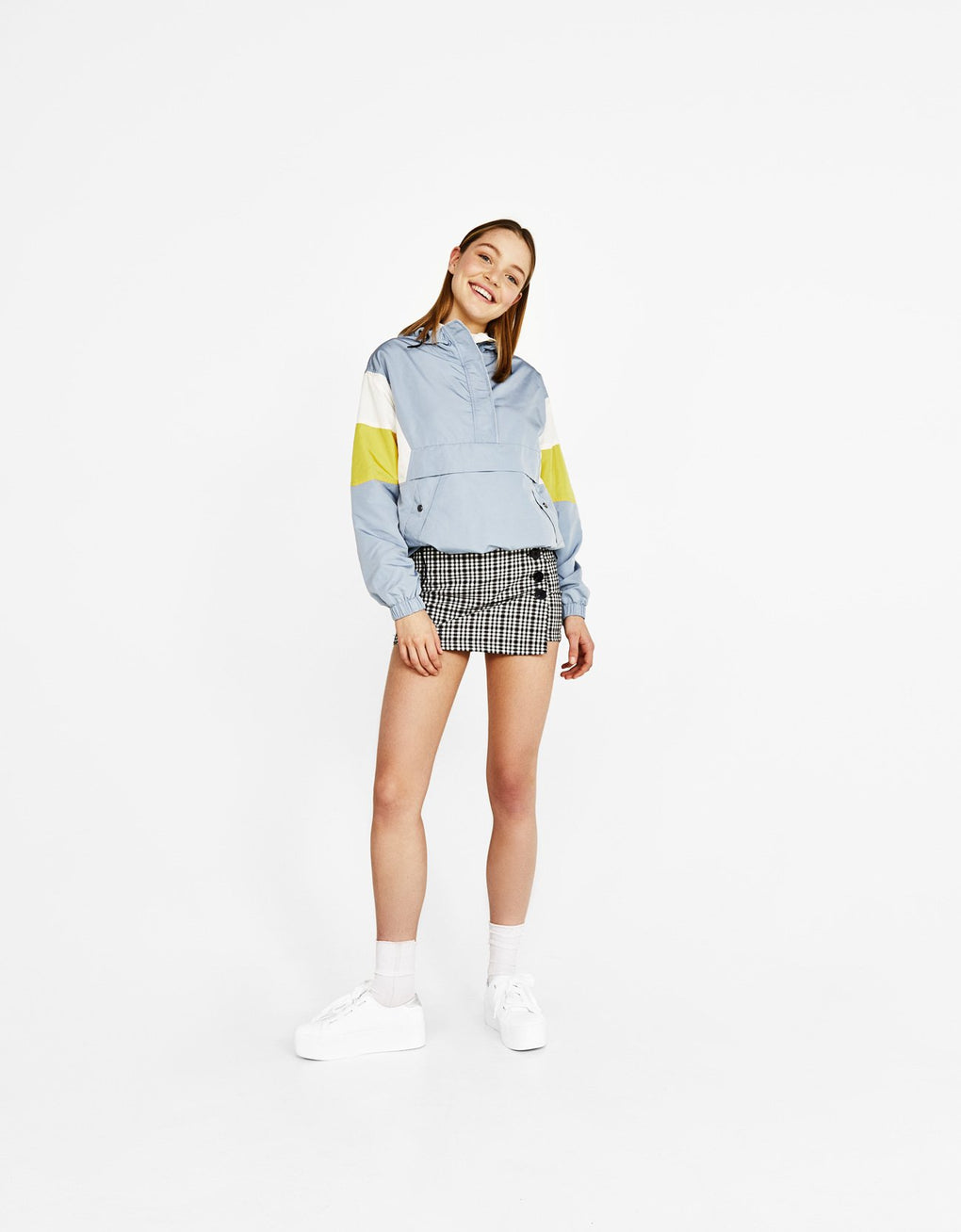 Jacket with pouch pocket
