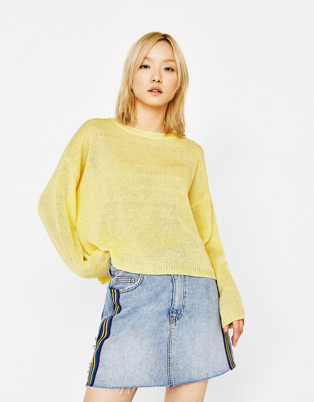 Loose-fit round neck sweater