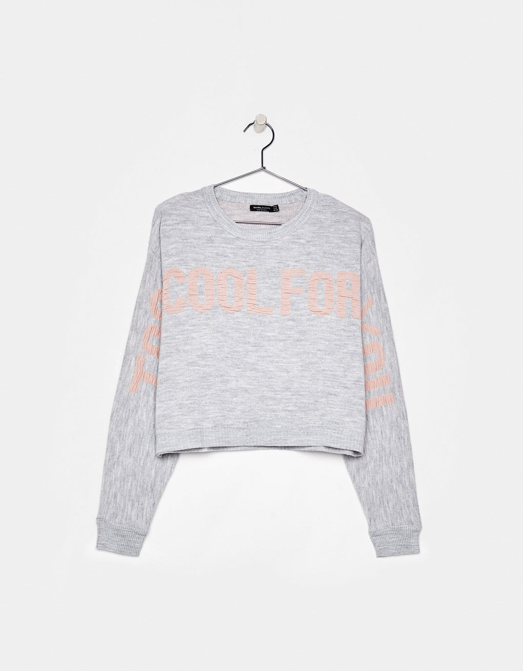 Sweater with slogan
