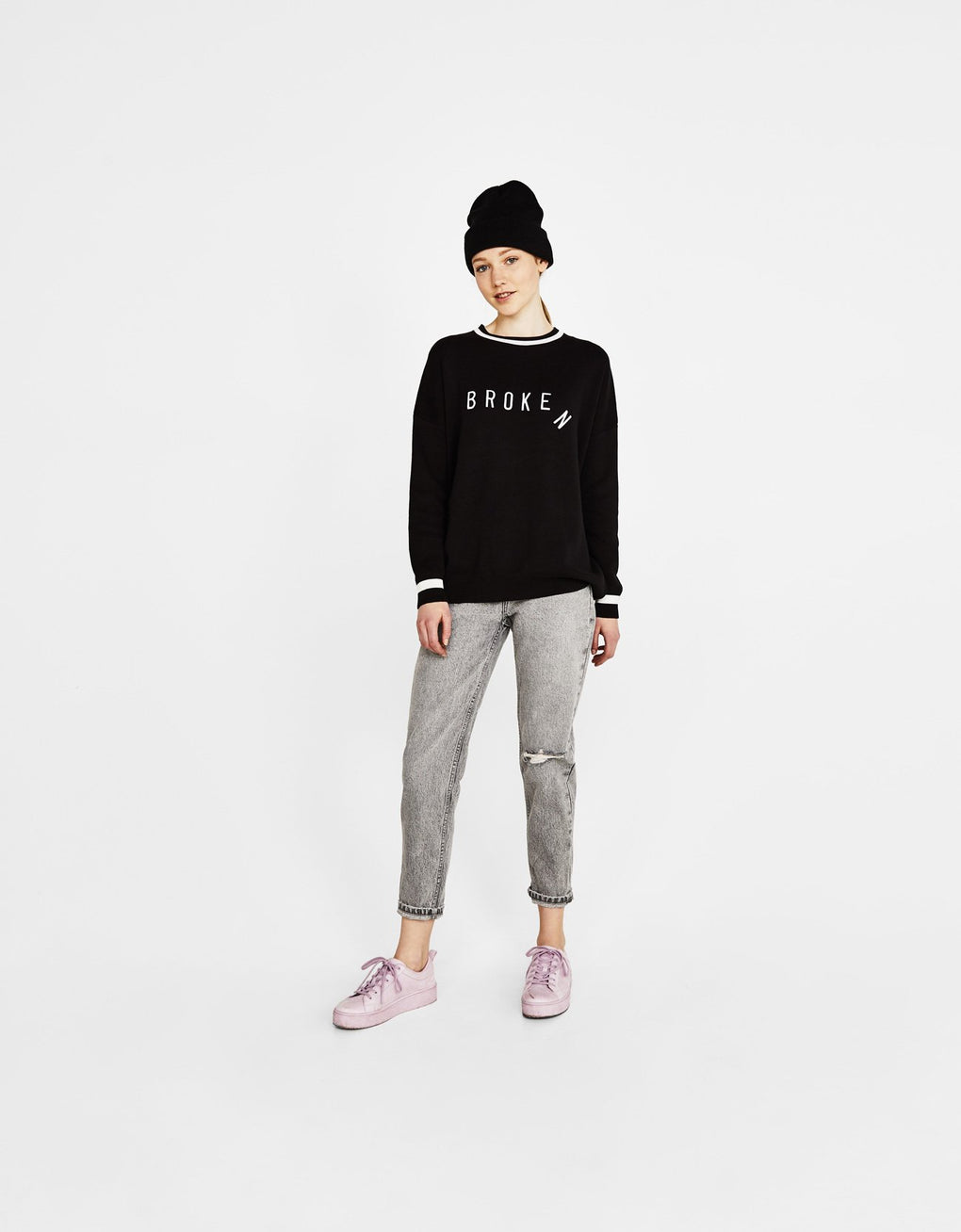 Print sweater