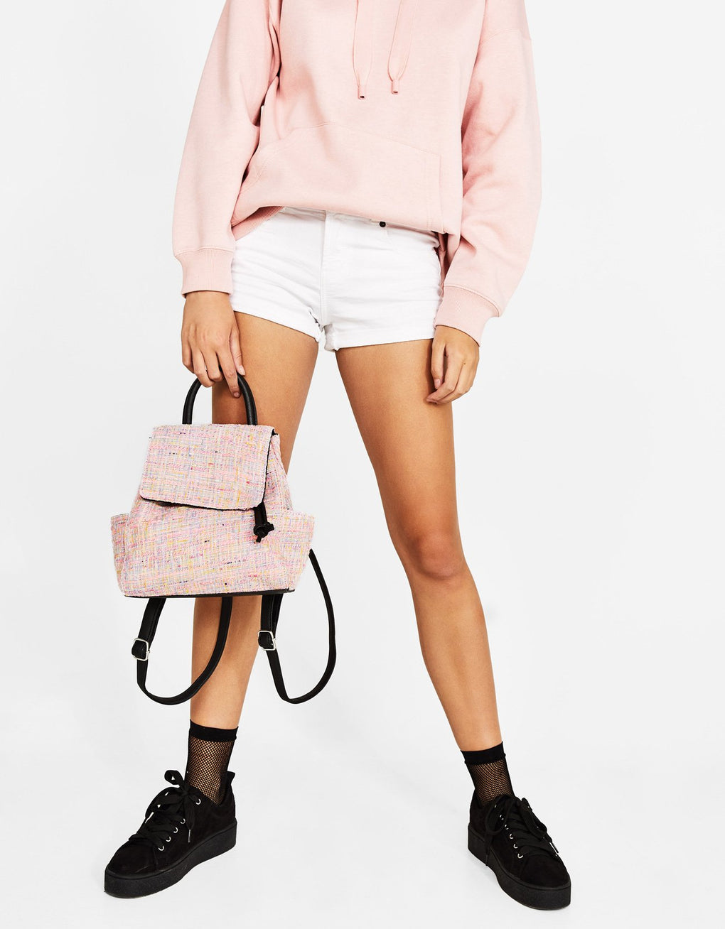 Mini tweed backpack