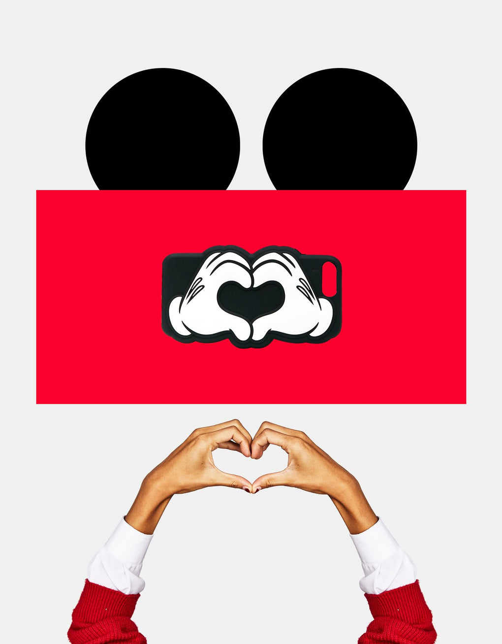 Mickey hands forming a heart iPhone 6plus
